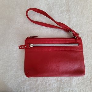 Red Clutch Wallet / Purse